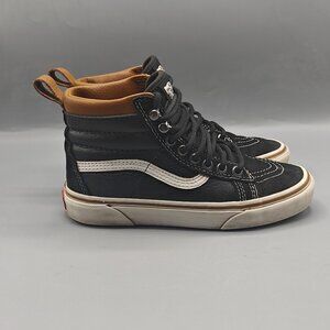 Vans Sk8 Hi Scotchgard Faux Fur Lined Suede Skate Shoes Black